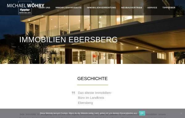 Vorschau von www.woehry.immo, Appler + Wöhry Immobilien