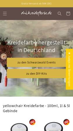 Vorschau der mobilen Webseite diekreidefarbe.de, Kreidefarben-Manufaktur und Handel e.K.