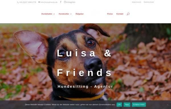 Vorschau von luisafriends.de, Luisa & Friends - Hundesitting-Agentur