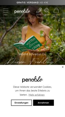 Vorschau der mobilen Webseite www.penoblo.de, Penoblo