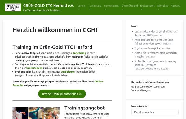Vorschau von gg-herford.de, Grün-Gold TTC Herford