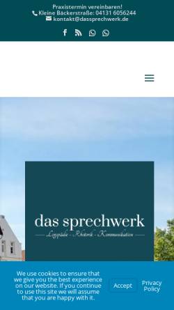 Vorschau der mobilen Webseite dassprechwerk.de, Das Sprechwerk