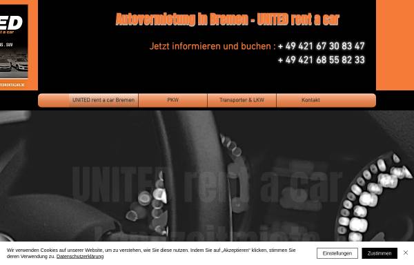 Vorschau von www.unitedrentacar.de, UNITED rent a car GmbH