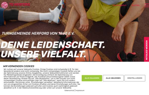Vorschau von tgherford.de, Turngemeinde Herford - Abteilung Volleyball