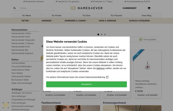 Vorschau von www.namesforever.de, Namesforever
