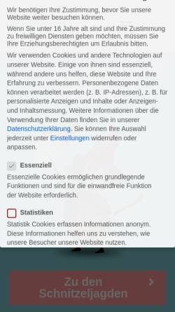 Vorschau der mobilen Webseite www.schnitzeljagd-ideen.de, Schnitzeljagd Ideen
