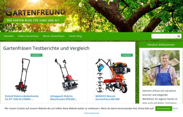 Vorschau von www.gartenfraese-experte.de, Gartenfreunde - der Gartenblog für Jung und Alt