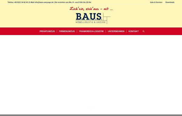 Vorschau von www.baus-umzuege.de, B.A.U.S. Umzüge GmbH