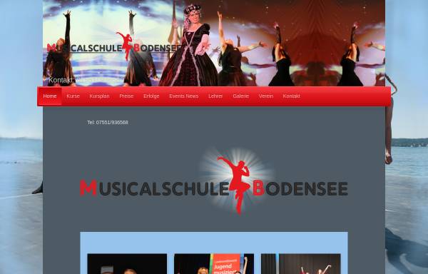 Vorschau von www.musicalschule-bodensee.de, Musical Pop Dance Academy