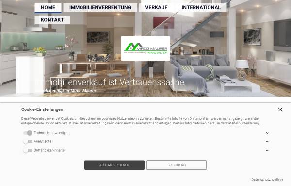 Vorschau von www.mircomaurer.eu, Mirco Maurer IMMOBILIEN