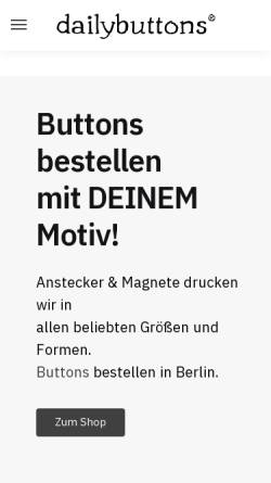 Vorschau der mobilen Webseite www.dailybuttons.de, dailybuttons