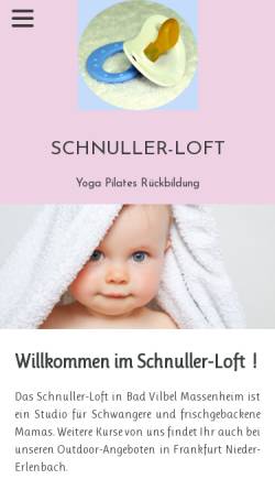 Vorschau der mobilen Webseite www.schnuller-loft.de, Schnuller-Loft
