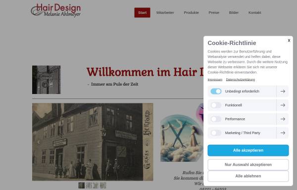 Vorschau von www.hairdesign.de, Hair Design - Melanie Ahlemeyer