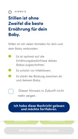 Vorschau der mobilen Webseite www.humana.de, Humana Milchunion eG