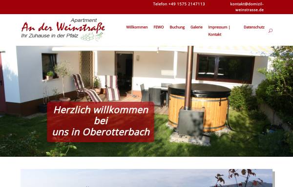 Vorschau von www.domizil-weinstrasse.de, Ferienwohnung 