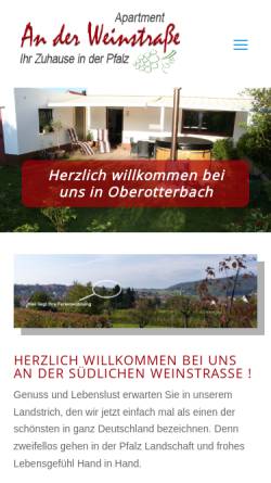 Vorschau der mobilen Webseite www.domizil-weinstrasse.de, Ferienwohnung 