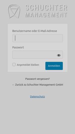 Vorschau der mobilen Webseite schuchter-management.ch, Schuchter Management GmbH