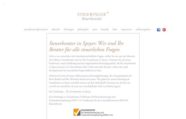 Vorschau von www.steuerberater-in-speyer.de, Steuerberater Eric Striebinger