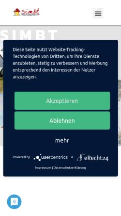 Vorschau der mobilen Webseite www.hausmeisterservice-simbt.de, Hausmeisterservice Simbt