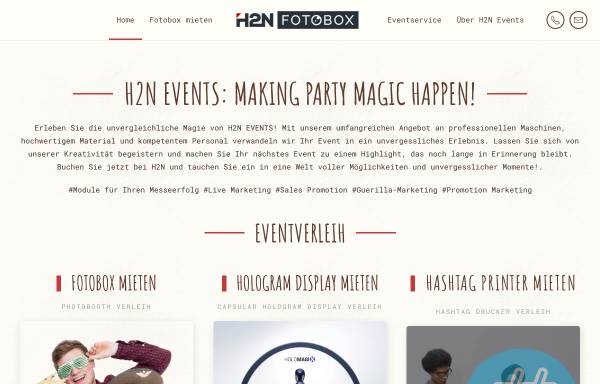 H2N – Fotobox Photobooth