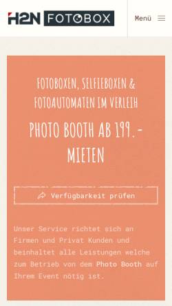 Vorschau der mobilen Webseite fotobox-photobooth.net, H2N – Fotobox Photobooth