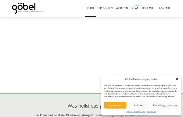 Vorschau von www.medbranding-goebel.de, Göbel MedBranding & Communication UG