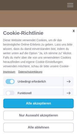 Vorschau der mobilen Webseite www.ferienhaus-skiwiese.de, Blockhaus an der Skiwiese