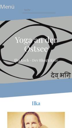 Vorschau der mobilen Webseite yoga-an-der-ostsee.de, Yoga an der Ostsee - Ilka Koch