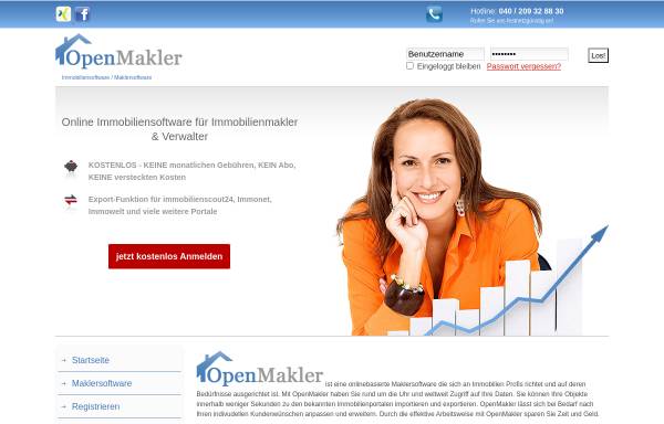 Vorschau von www.openmakler.de, OpenMakler - S.C. Systems UG