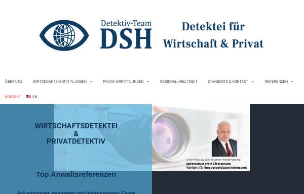 Vorschau von dshprotect.de, Detektiv-Team DSH