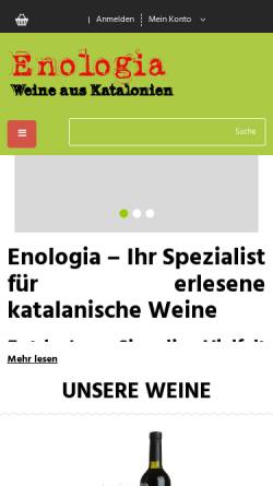 Vorschau der mobilen Webseite enologia-wein.de, Enologia-Wein
