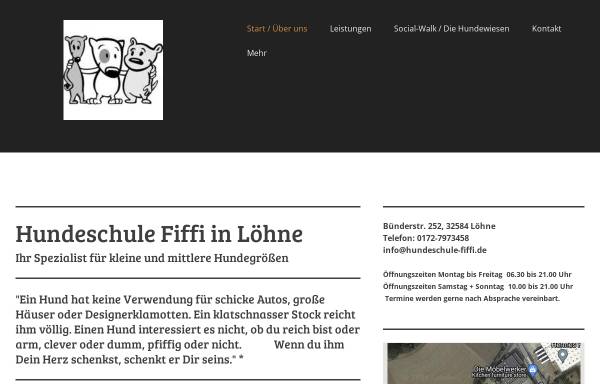 Vorschau von www.hundeschule-fiffi.de, Hundeschule Fiffi