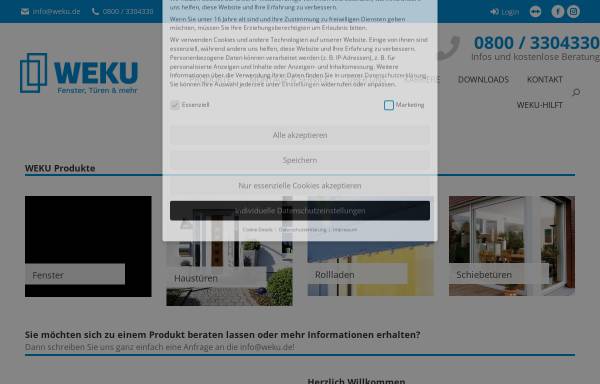 Vorschau von www.weku.de, WEKU KG Fenster • Türen
