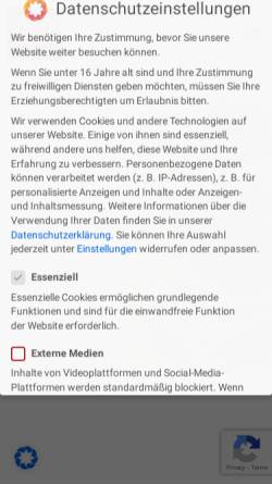 Vorschau der mobilen Webseite www.tommihirsch.at, Tommi Hirsch Catering GmbH