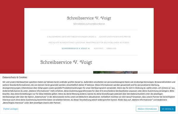 Vorschau von schreibbuerolektoratbvoigt.wordpress.com, Schreibservice V. Voigt