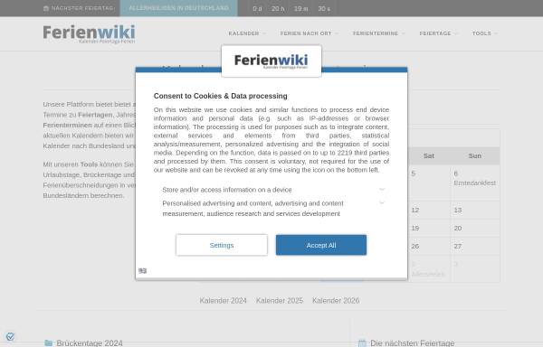 Vorschau von www.ferienwiki.de, ferienwiki - Webdetail GmbH