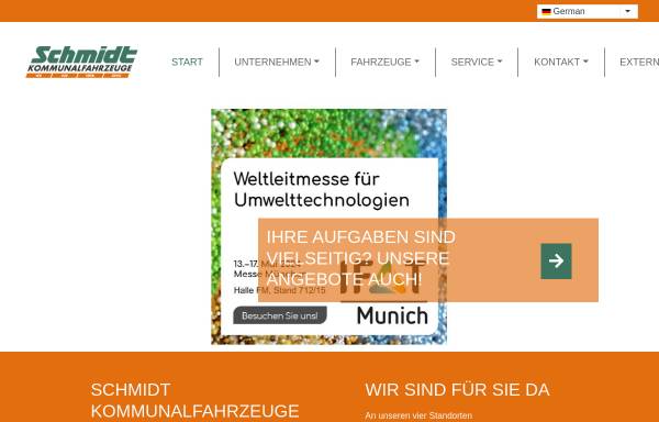 Vorschau von www.schmidt-kommunal.de, Schmidt Kommunalfahrzeuge GmbH