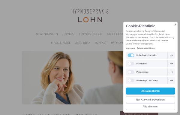 Vorschau von www.hypnosepraxis-lohn.de, Hypnosepraxis Irena Lohn