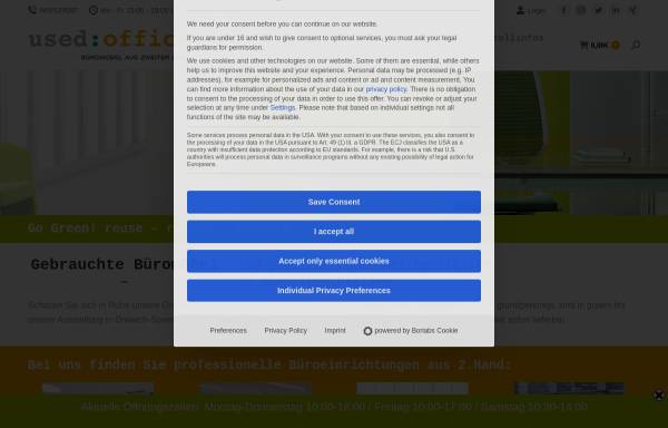 Vorschau von www.used-office.de, BLT Service GmbH -used:office-