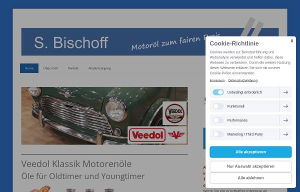 Vorschau von www.motoroel-bischoff.de, Motoröl S. Bischoff