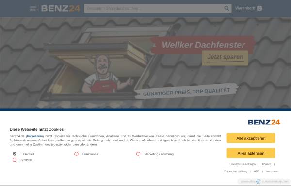 Vorschau von benz24.de, BENZ24 - Benz GmbH & Co. KG Baustoffe
