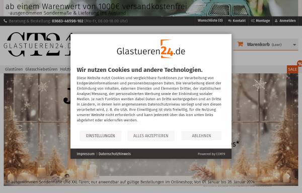 Vorschau von www.glastueren24.de, Glastueren24.de GmbH