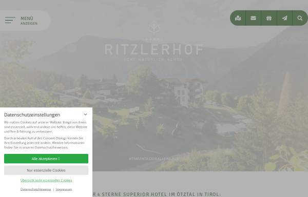 Vorschau von www.ritzlerhof.at, Hotel Ritzlerhof****s