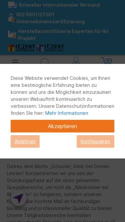 Vorschau der mobilen Webseite www.enbitcon.de, EnBITCon GmbH