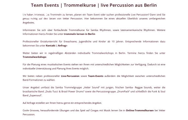 Vorschau von vetter-percussion.de, Vetter Percussion - Tino Vetter