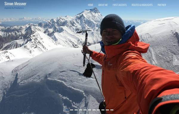 Vorschau von www.simon-messner.com, Simon Messner Alpinist & Freelancer