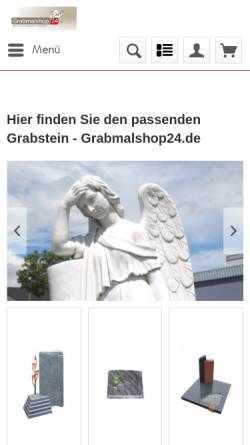 Vorschau der mobilen Webseite grabmalshop24.de, Grabmalshop24 - Natursteine Sebastian Kabitzsch GmbH u Co KG
