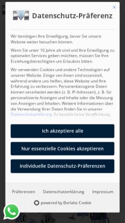 Vorschau der mobilen Webseite www.mersch-reinigungstechnik.de, Mersch GmbH & Co. KG