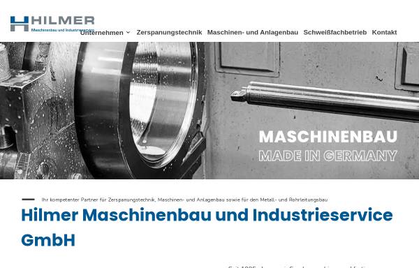 Vorschau von hilmermaschinenbau.de, Hilmer Maschinenbau GmbH
