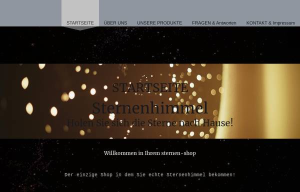 Vorschau von www.sternen-shop.de, Sternen-shop